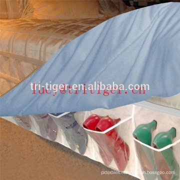 Hidden Storage BedSkirt Shoe Organizer